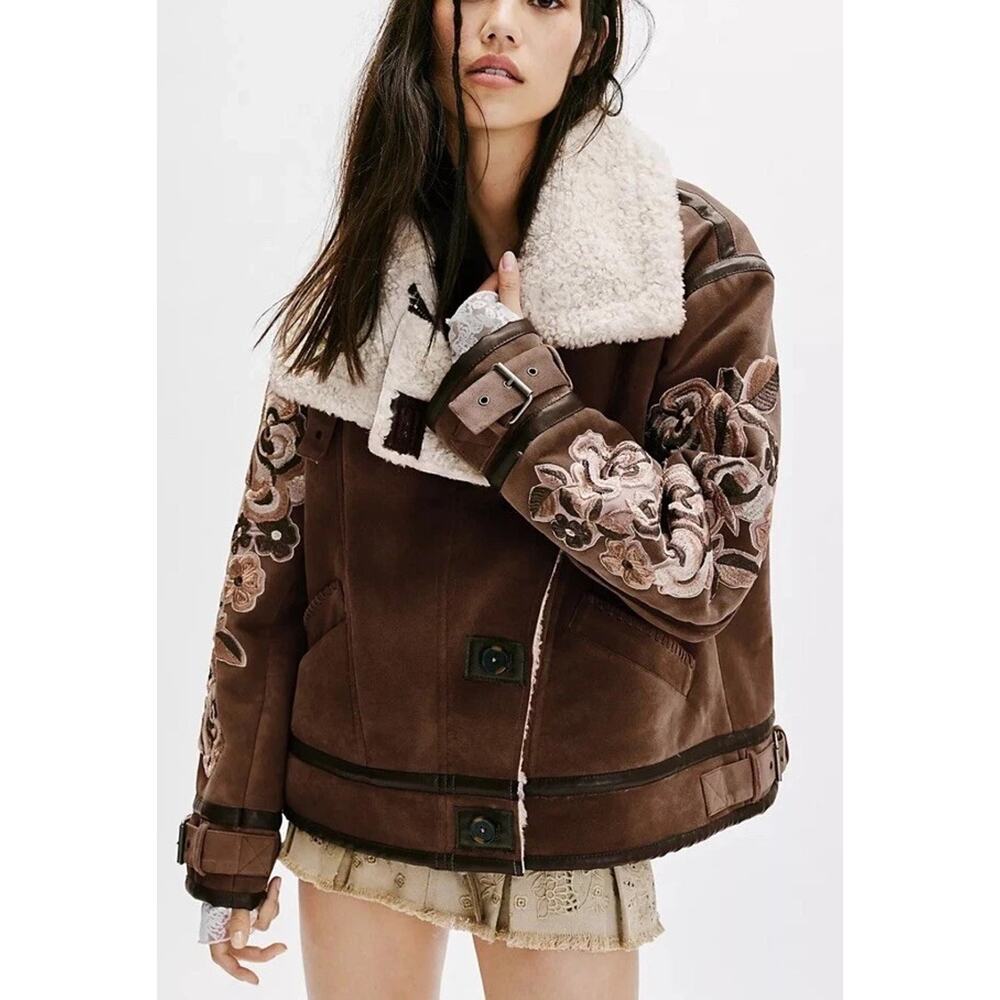 Free People We The Free Andies Vegan Moto Jacket size XL NWT $498 - Picture 5 of 5